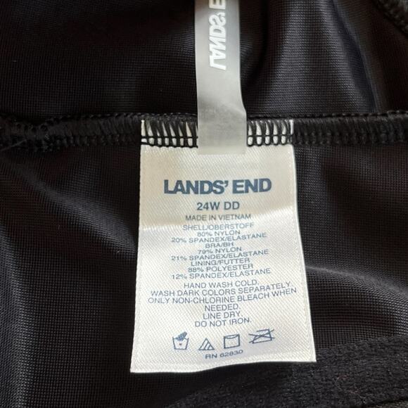 Lands End 24W DD-Cup Chlorine Resistant Twist Underwire Bikini Swimsuit Top - Picture 6 of 9